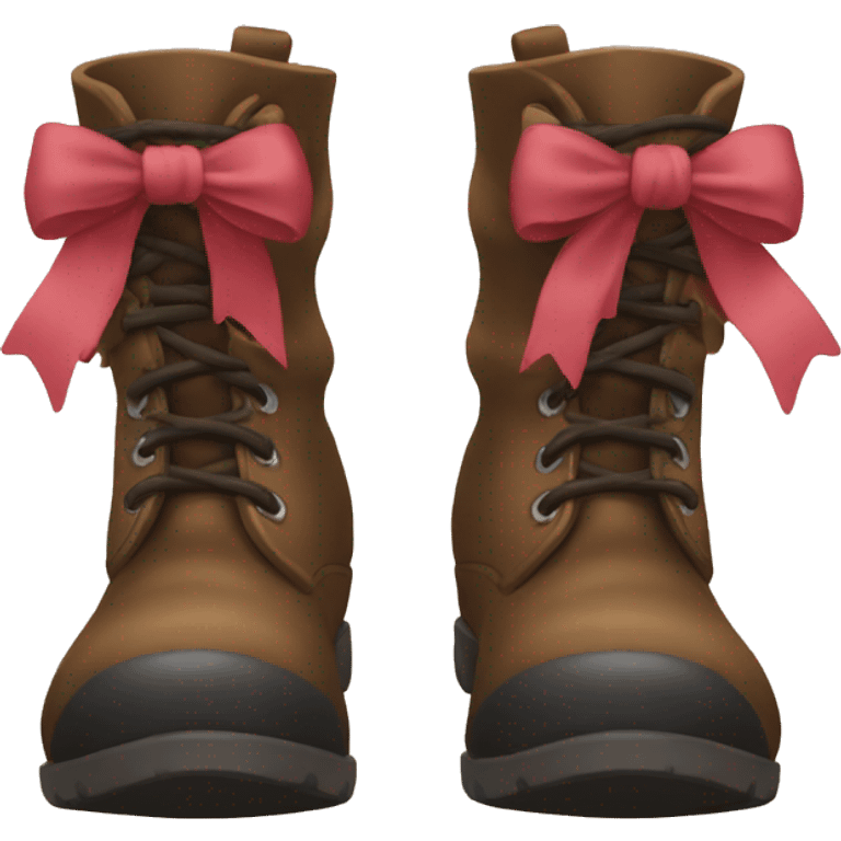 Boots with bows  emoji