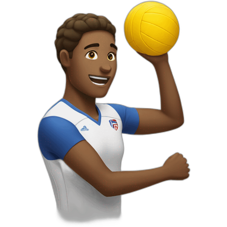 Passionate volleyball player emoji