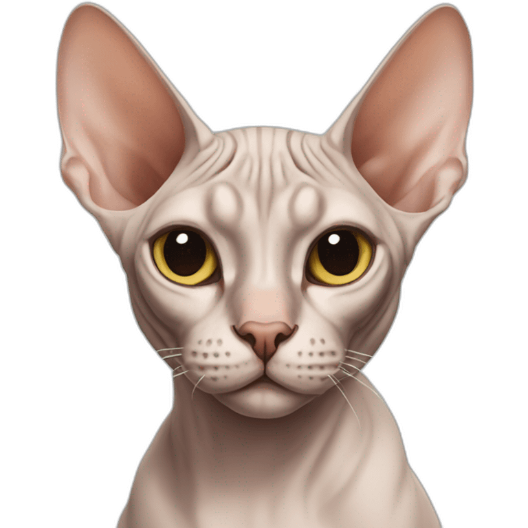 Sphynx cat emoji