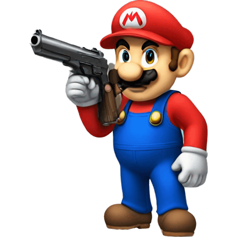 Mario With A Gun emoji