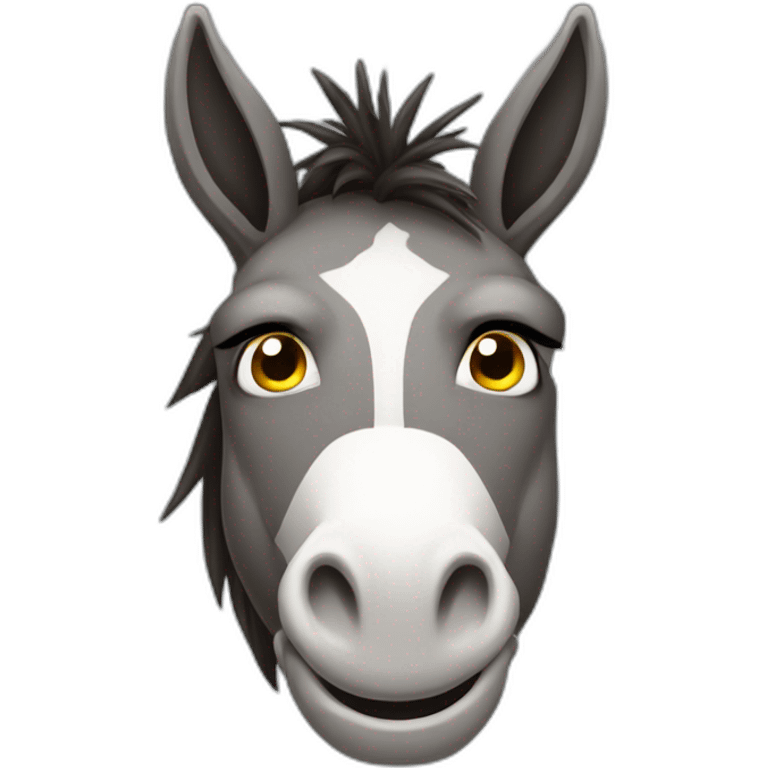 donkey-poker-face emoji