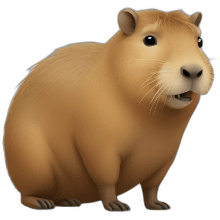 capybara using a macbook pro emoji