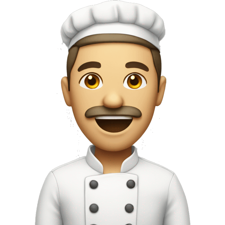 Chef with sigar in mouth emoji