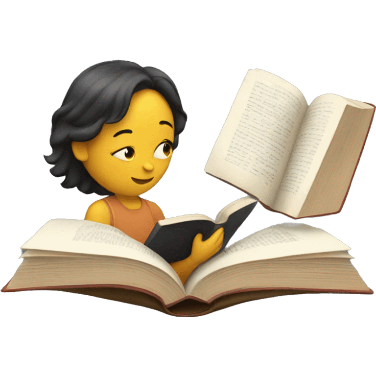 person reading a book emoji