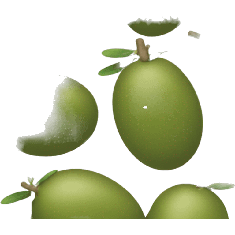 Green olive emoji