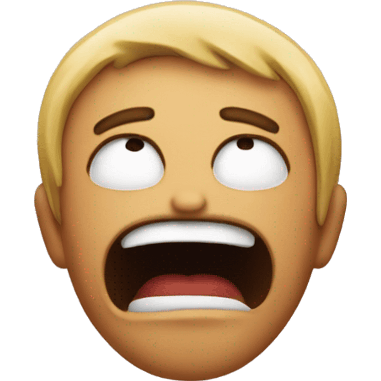 A moaning emoji face emoji