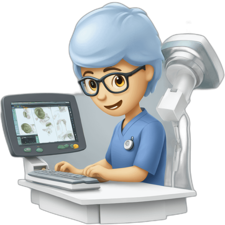 Radiologist-performing-ultrasound emoji