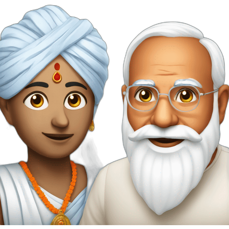 Sri ram with modi emoji