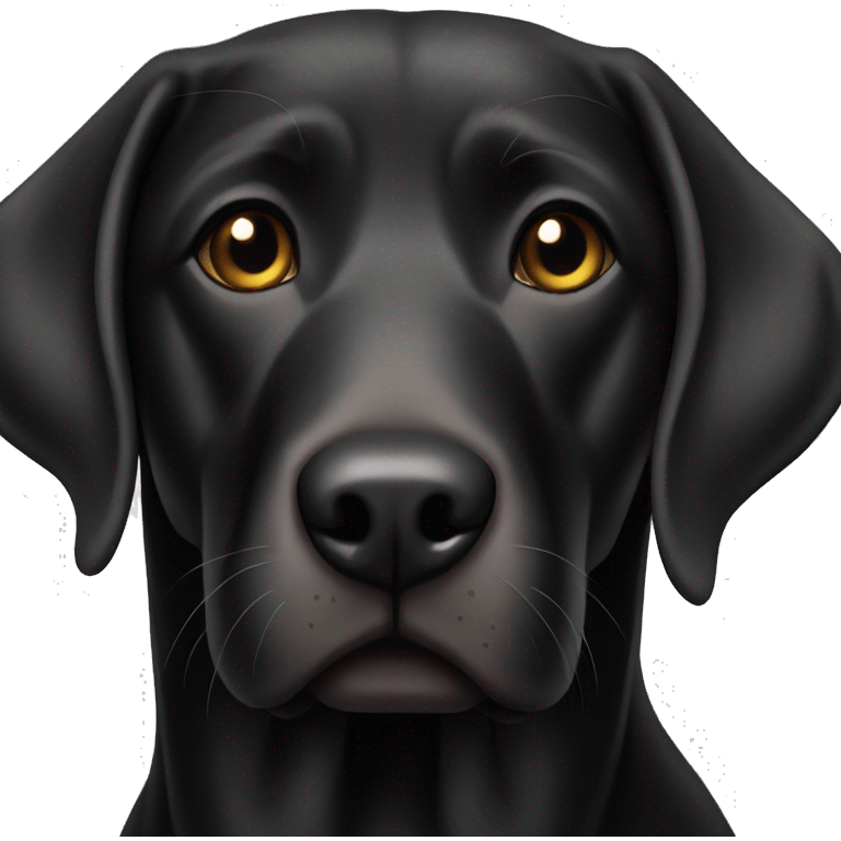 Black lab emoji