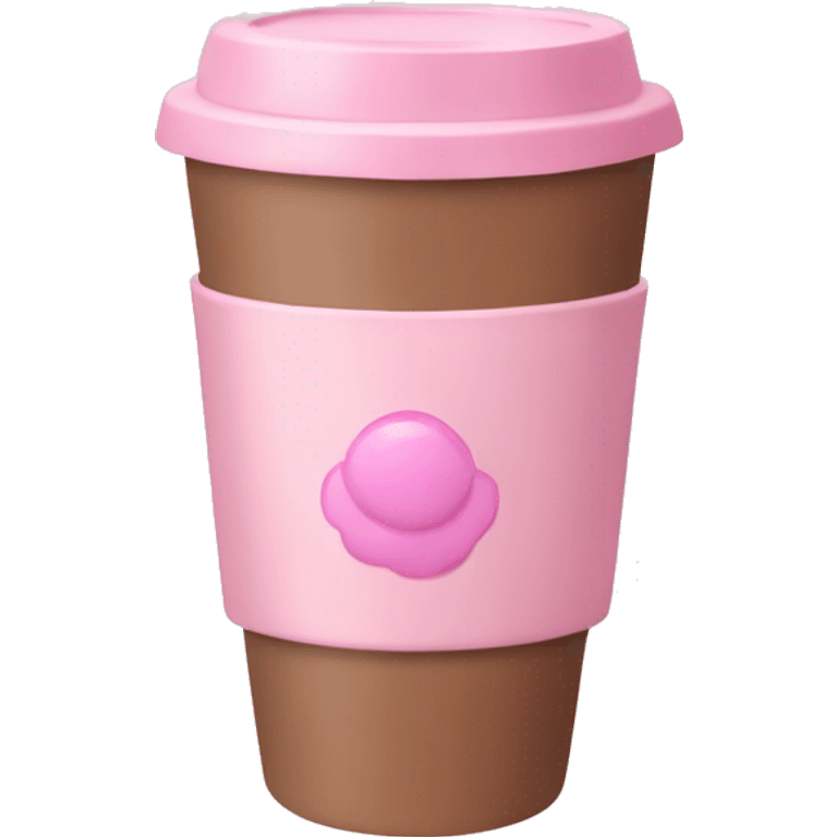 Pastel Pink coffee to go emoji