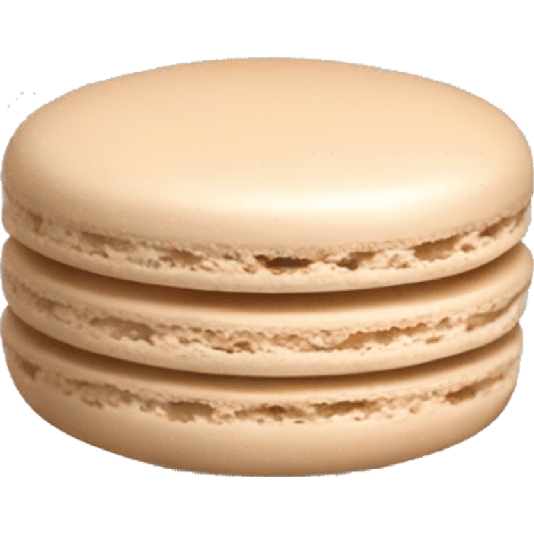 beige macaron emoji