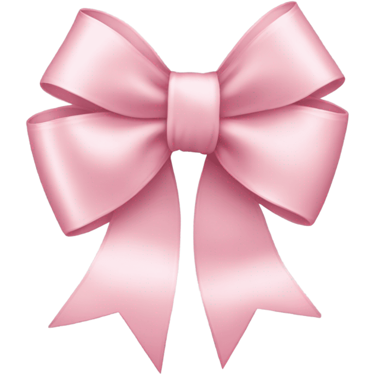 light pink ribbon bow emoji