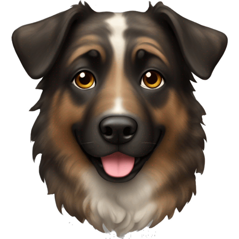 Brindle shepherd with brindle fur emoji