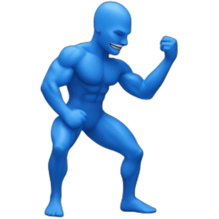 blue man glute shake emoji