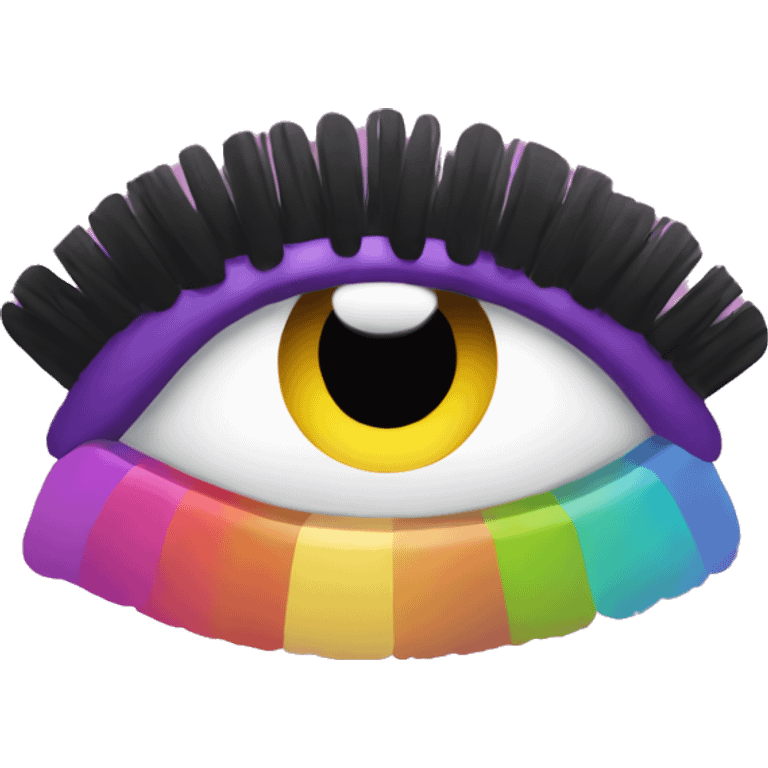 mascara colorful tones emoji