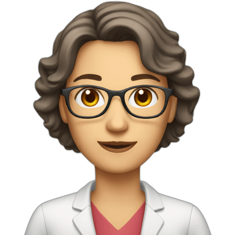 adult teacher en virtual class emoji