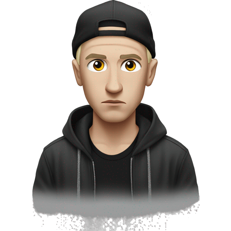 Eminem the rapper acting tough emoji