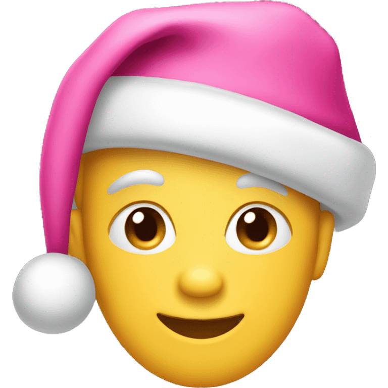 pink santa hat emoji