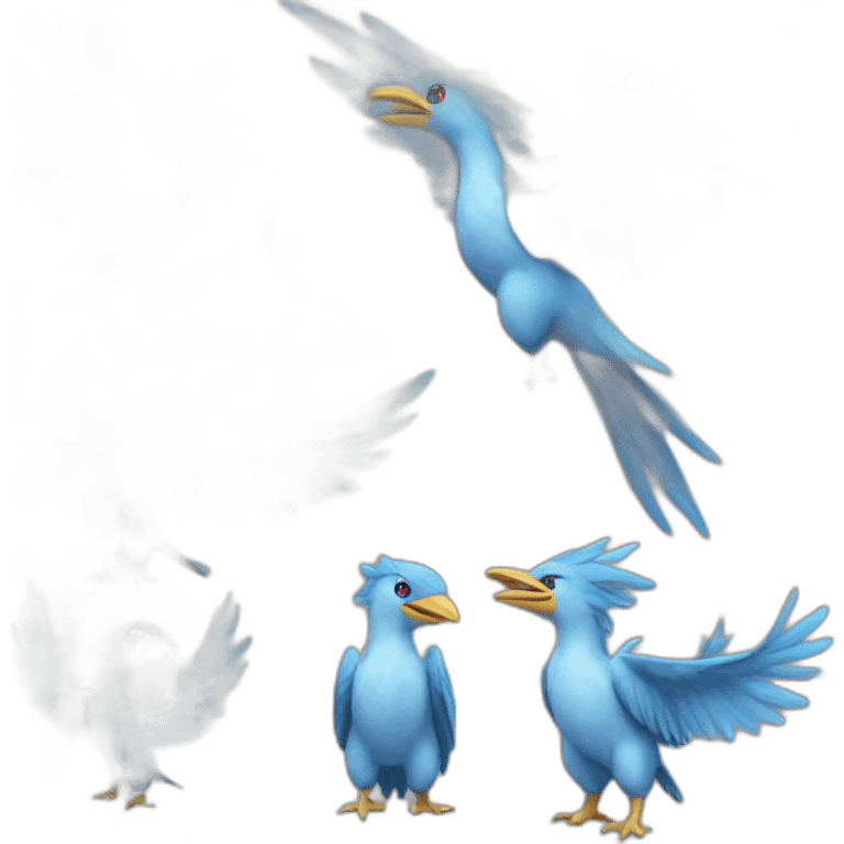 crazy funny stupid Articuno pokemon baby's realistic emoji