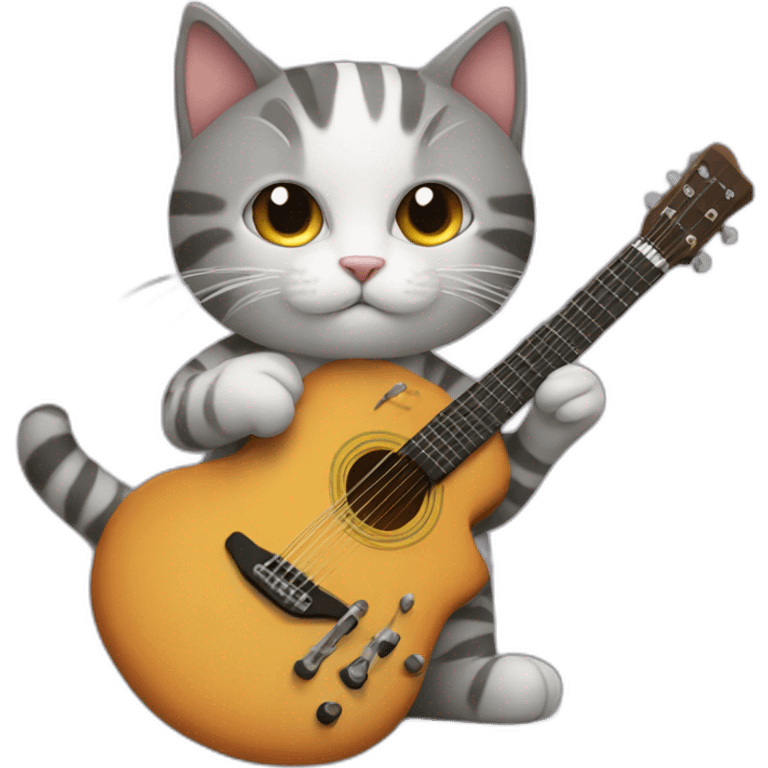 cat-with-guitar emoji