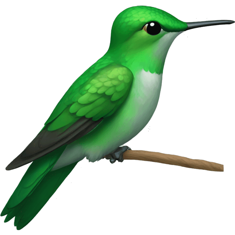 Green hummingbird emoji