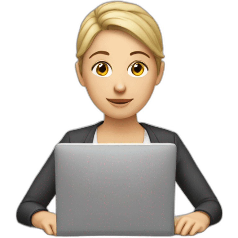 me female typing thesis emoji