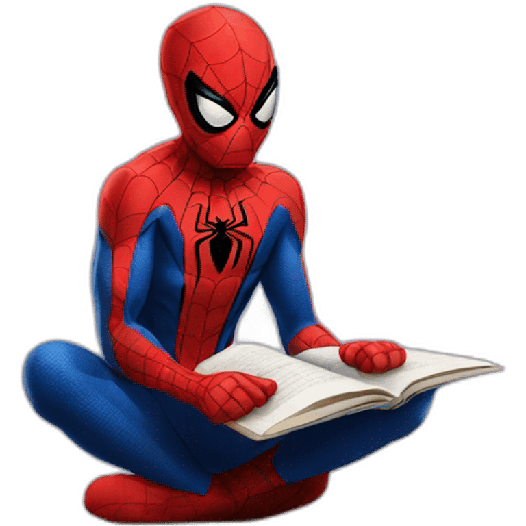 Spider man reading emoji