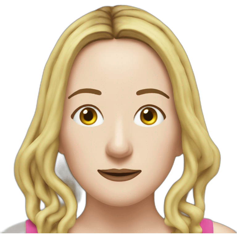 Victoria Coren-Mitchell swimming in custard emoji