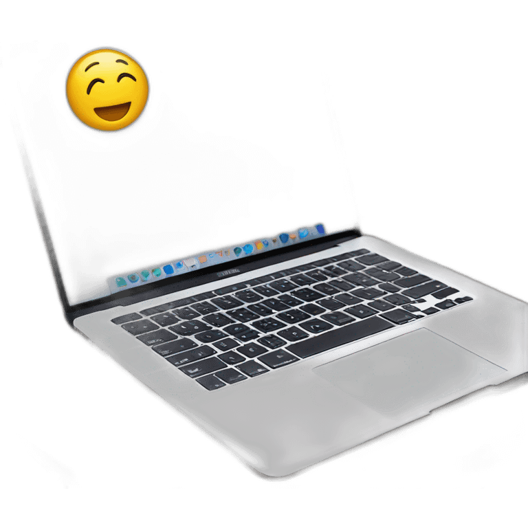 macbook air in axa office emoji