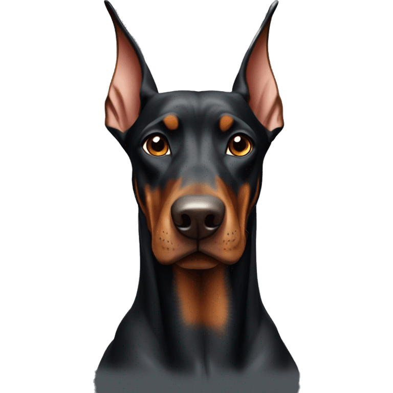 Doberman sit emoji