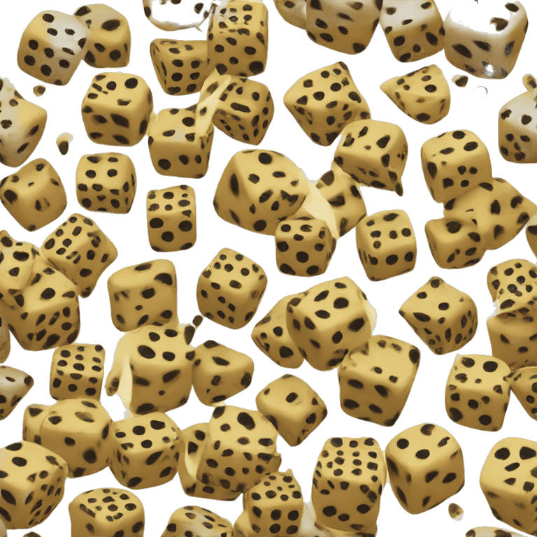 leopard fuzzy dice emoji