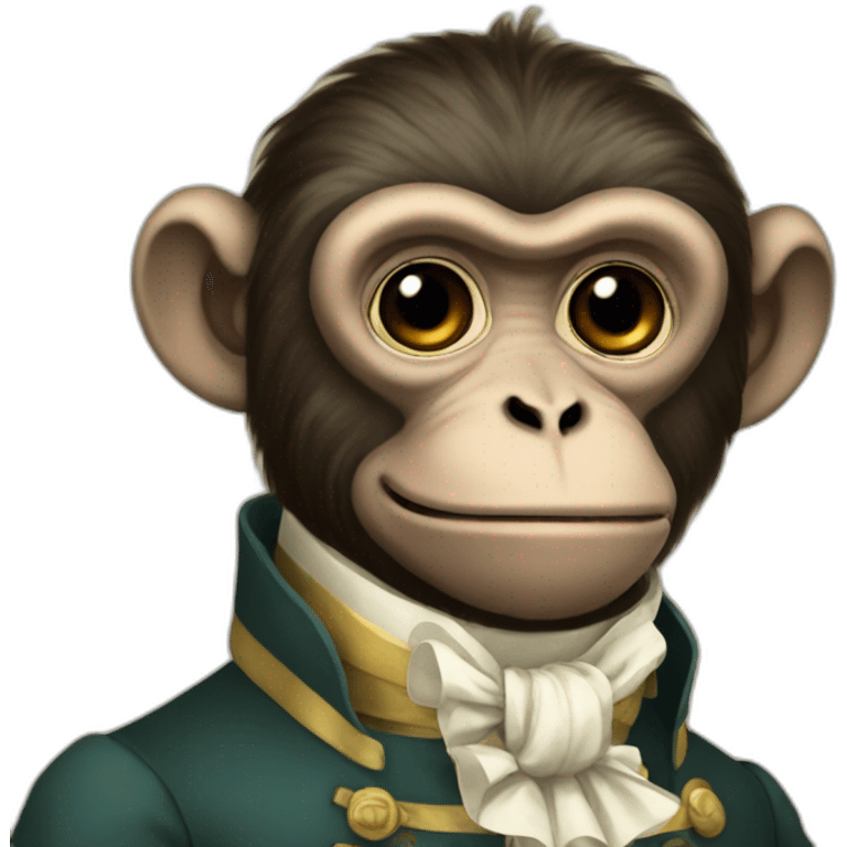 Regency era monkey emoji