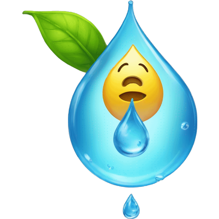 drop of water with money emoji