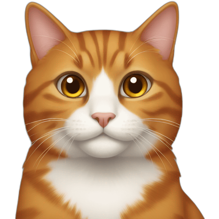 brown and orange cat emoji