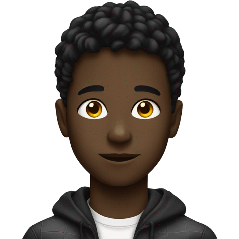 Black boy as a scene kid emoji