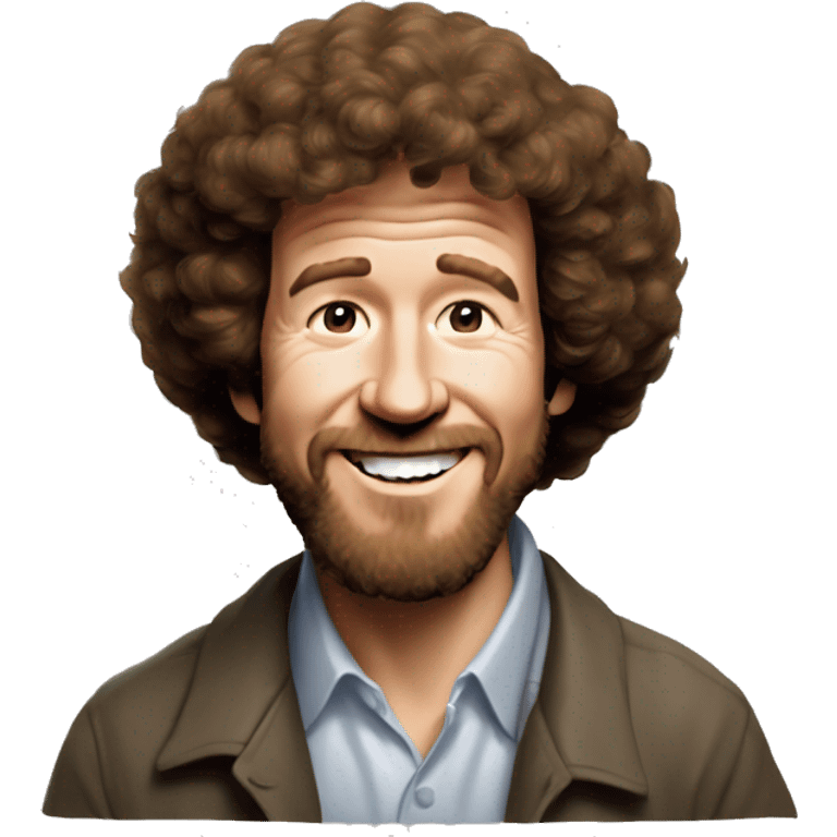 bob ross painting markzuckerburg emoji