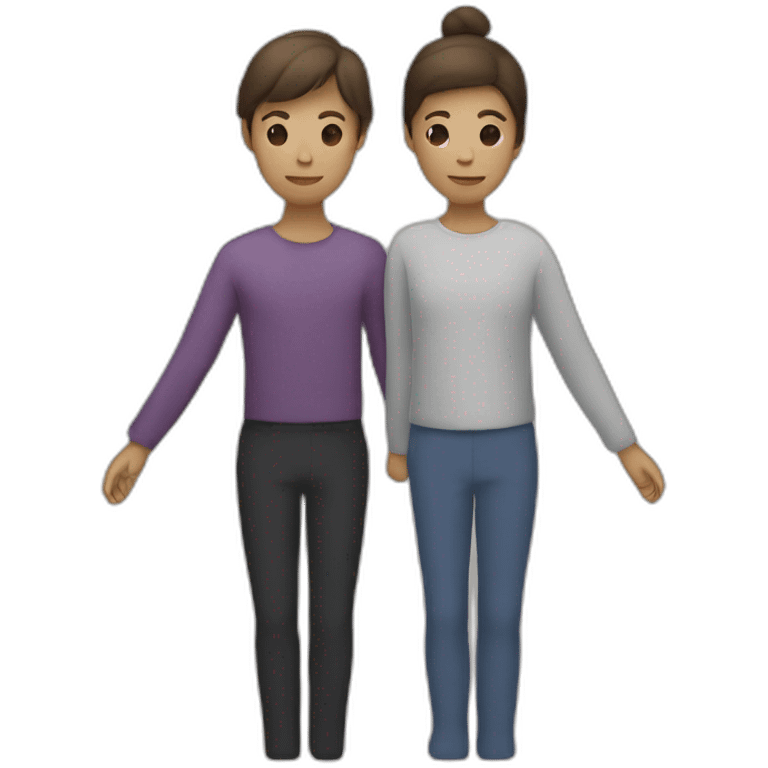 two people linking arms close emoji