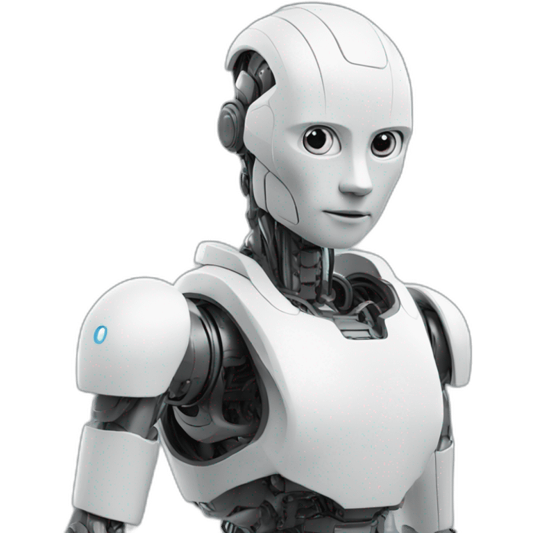 A full form humanoid robot emoji