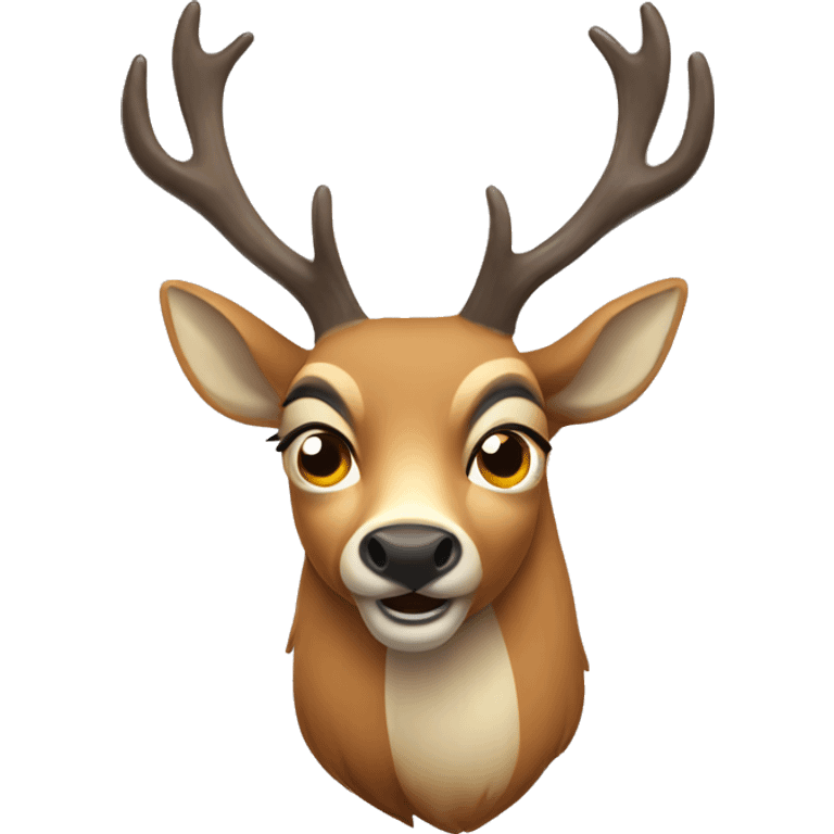 Silly swedish deer emoji