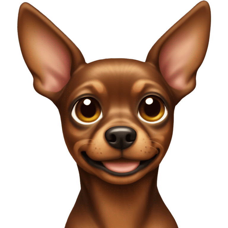 brown toy terrier emoji