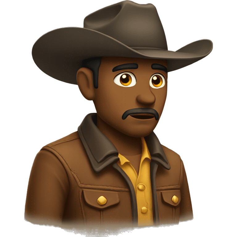 Sad cowboy emoji