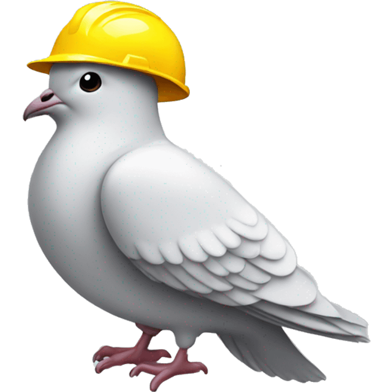 Dove Wearing a hard hat emoji