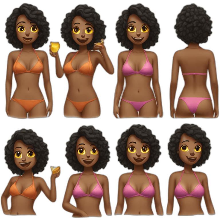 content women in bikini emoji