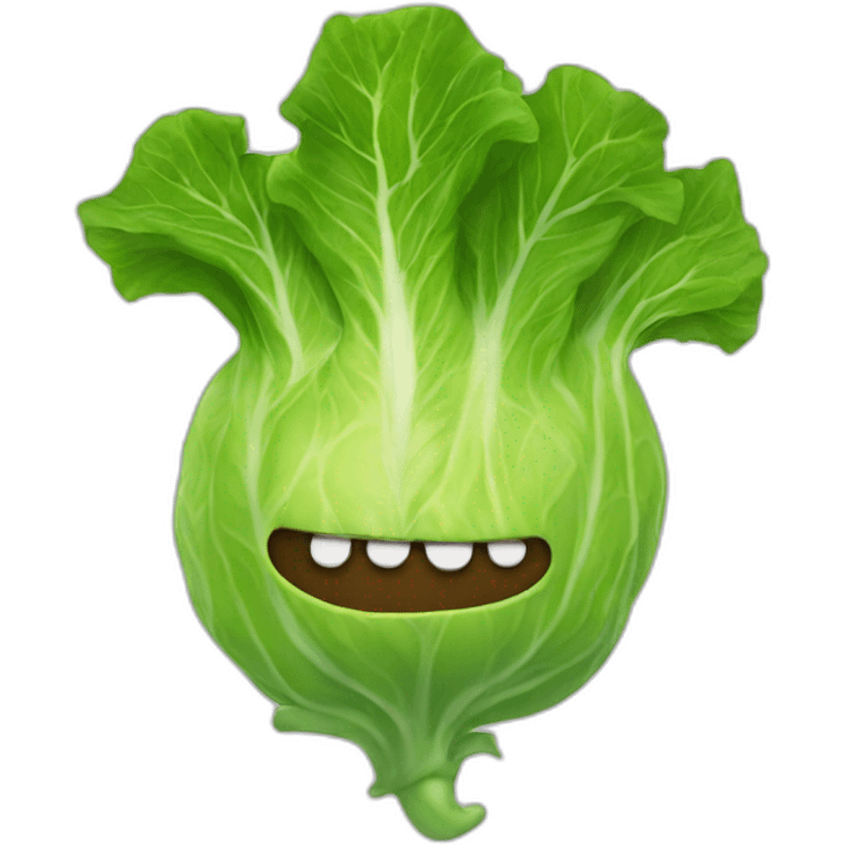 Lettuce monster emoji