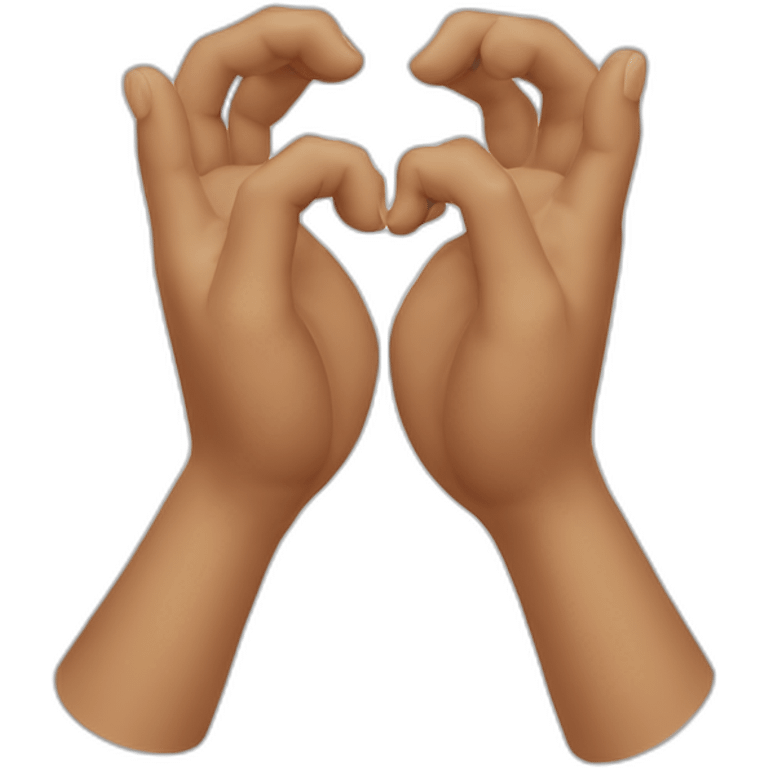 Deux mains qui font un coeur emoji