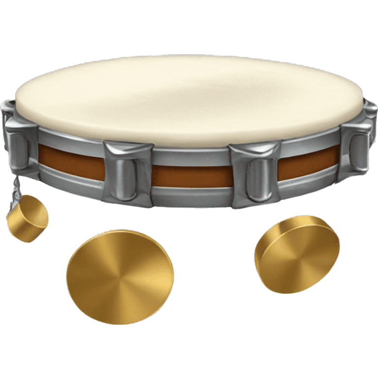 tambourine with metal jingles emoji