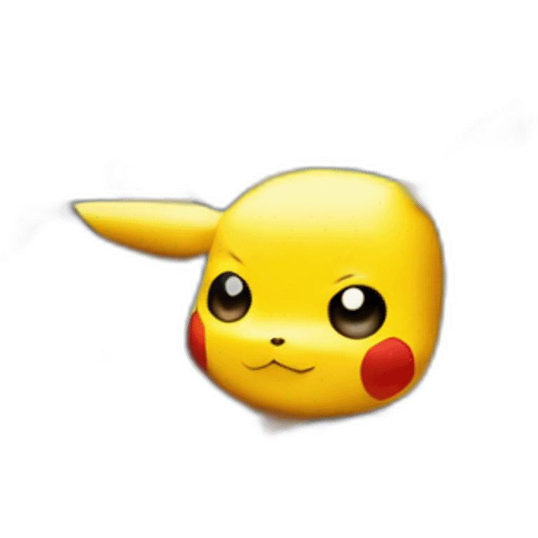 Pikachu with rifle emoji