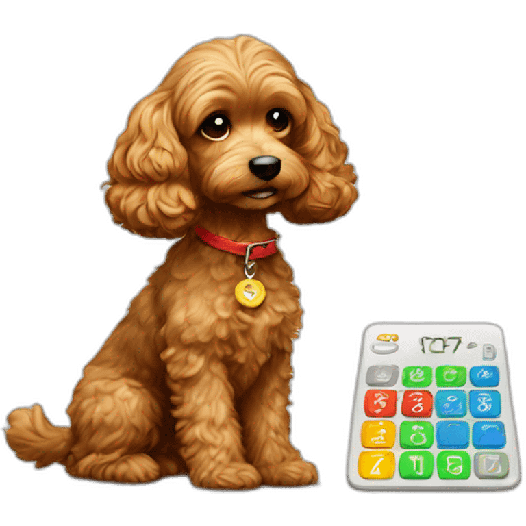 Cockapoo calculating price emoji