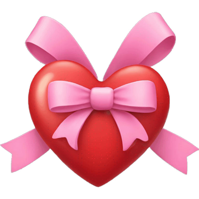 Heart with bow emoji