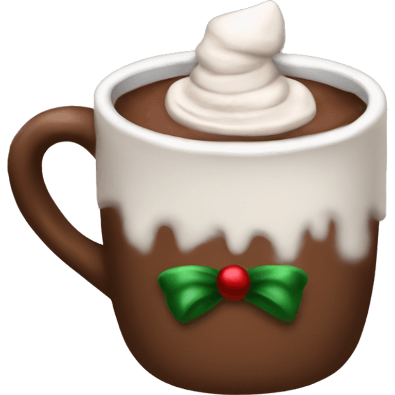 Hot cocoa Christmas emoji